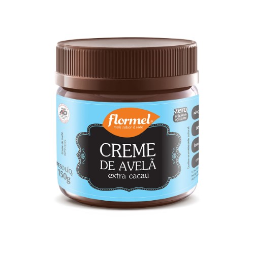 Creme de Avelã Extra Cacau Flormel Zero Açúcar com 150g