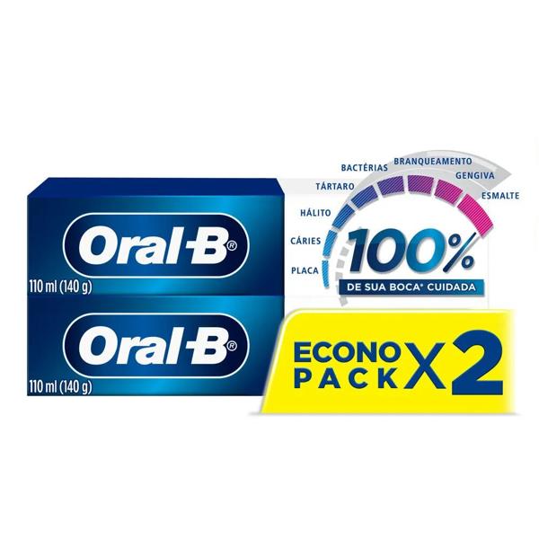 Creme Dental Oral-b 100% 140g Com 2 Unidades