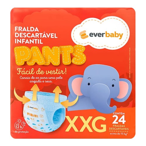 Fralda Pants Ever Baby Tamanho XXG 24 Unidades