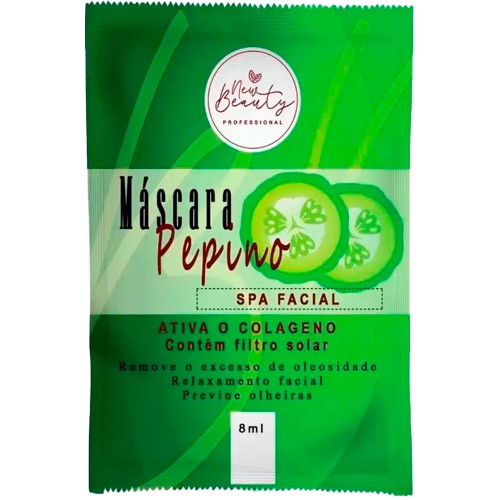 Máscara Facial New Beauty Pepino 8ml