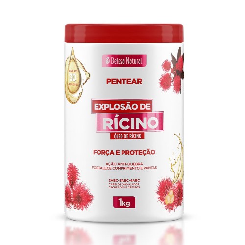 Creme De Pentear Beleza Natural Explosão De Rícino 1kg