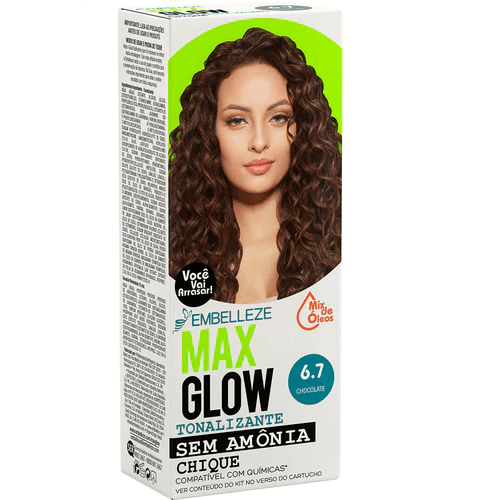 Kit Tonalizante Novex Maxglow Chocolate 6.7 80g