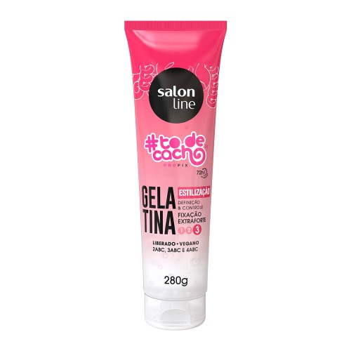 Gelatina Fixação Extra Forte Salon Line #To de Cacho Estilização 280g