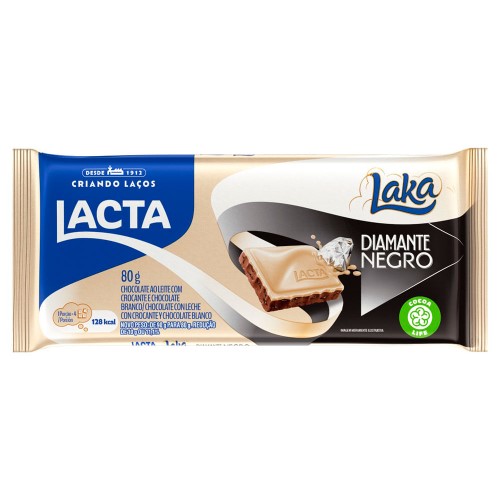 Chocolate Lacta Diamante Negro Laka 80g