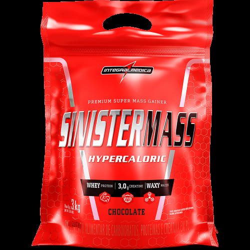 Suplemento Alimentar Sinister Mass Integralmedica Sabor Chocolate 3kg