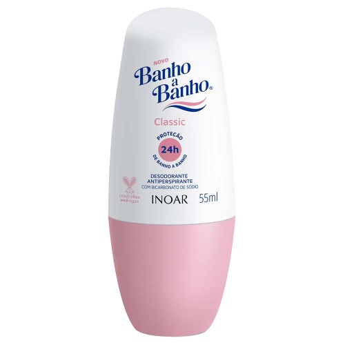 Desodorante Banho a Banho Classic Roll-on Antiperspirante 55ml