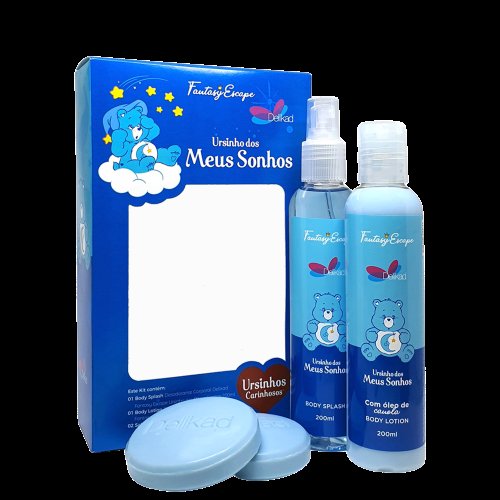 Delikad Fantasy Scape Ursinho Dos meus Sonhos Kit – Body Spray + Loção Corporal + Sabonete