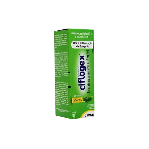 Spray para Garganta Ciflogex Sabor Menta 30ml