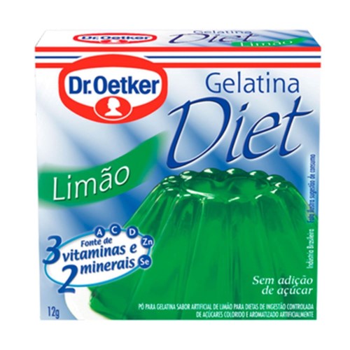 Gelatina em Pó Dr. Oetker Sabor Limão Diet 12g