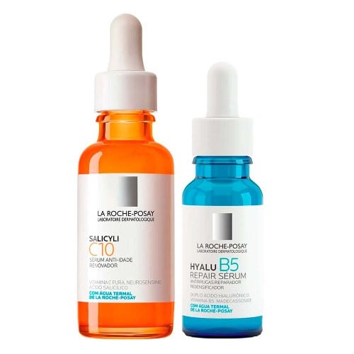 La Roche-Posay Kit Anti-Idade – Sérum Salicyli C10 30ml + Sérum Hyalu B5 Repair 15ml