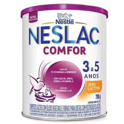 Composto Lácteo Neslac Comfor Zero Lactose 700g