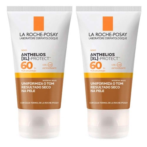 La Roche-Posay Anthelios XL Protect Kit com 2 Unidades – Protetor Solar Facial Com Cor Morena Mais FPS60 – 40g