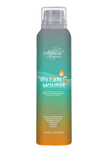 Volcan C Mousse - Água vulcânica em mousse com vitamina C, Lisado Biotecnológico de Maçã e Green Coffee Oil