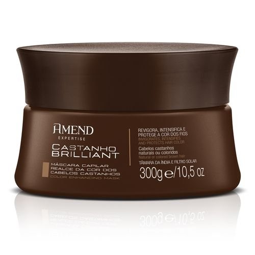 Máscara Capilar Amend Expertise Realce da Cor Castanho Brilliant com 300g