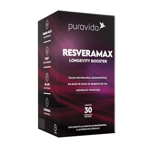 Resveramax Longevity Booster com 30 Cápsulas