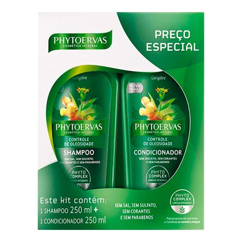 Phytoervas Controle de Óleos Kit – Shampoo + Condicionador