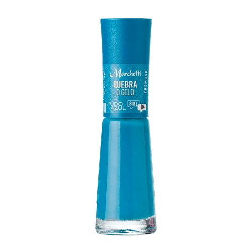 Esmalte Marchetti Cremoso Tudo Azul Cor Quebra o Gelo 04 com 8ml