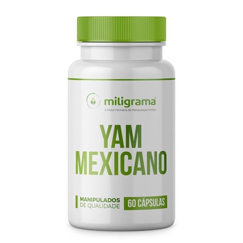 Yam Mexicano 500mg 60 Cápsulas