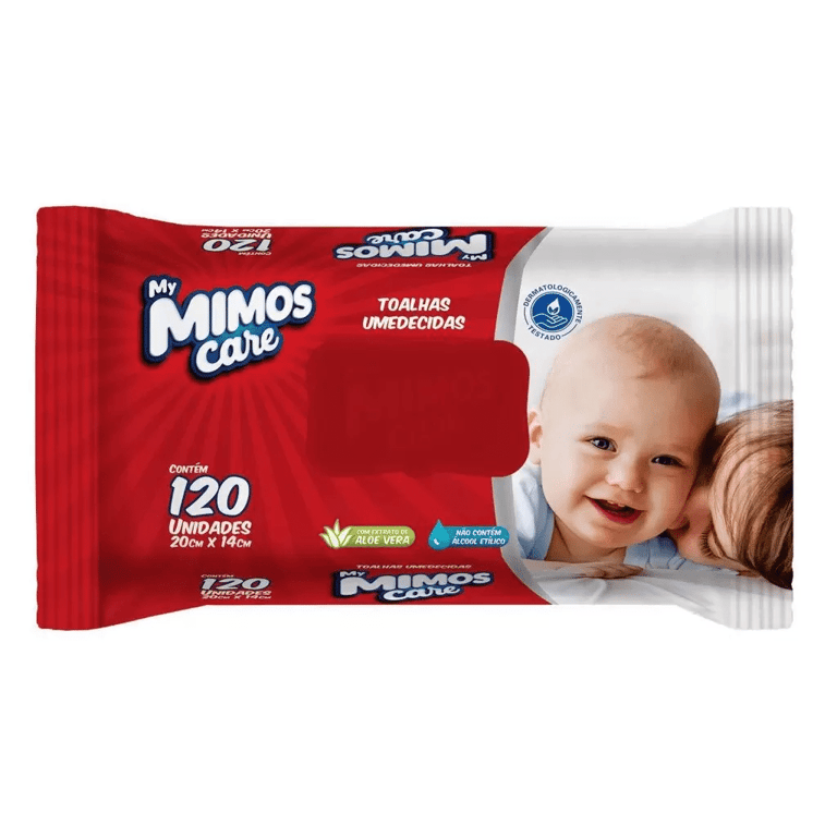 Toalhas Umedecidas My Mimos Care 120 Unidades