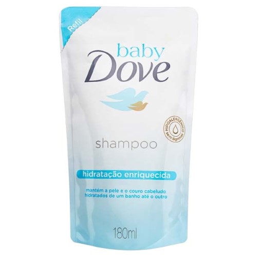 Shampoo Dove Baby Hidratação Enriquecida Refil 180ml