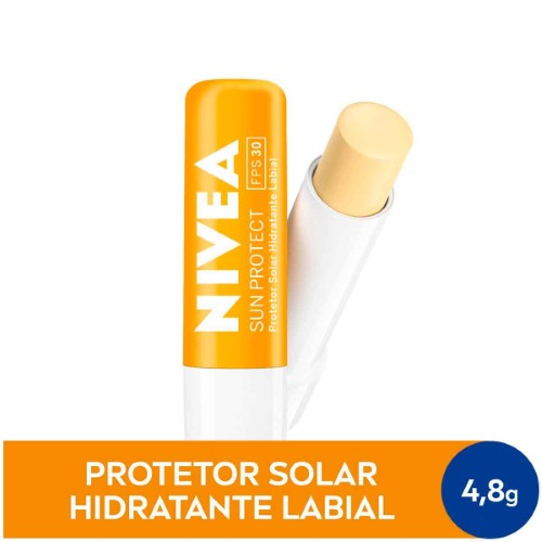 Protetor Solar Labial Hidratante Nivea Sun Protect FPS 30 com 4,8g