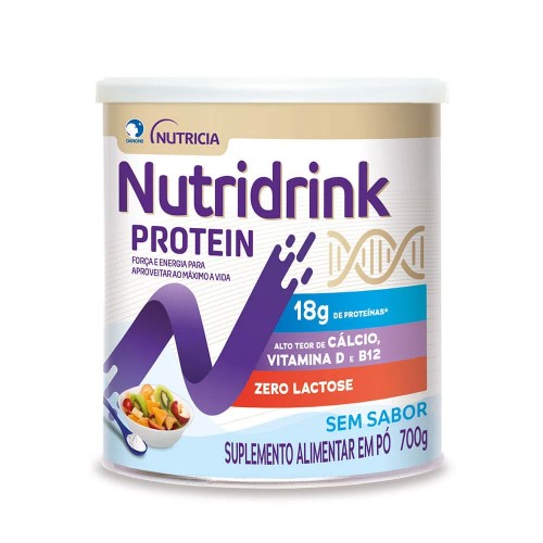 Suplemento Alimentar Em Pó Nutridrink Protein Sem Sabor 700g 