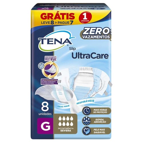 Fralda Geriátrica Tena Slip G 8 Unidades