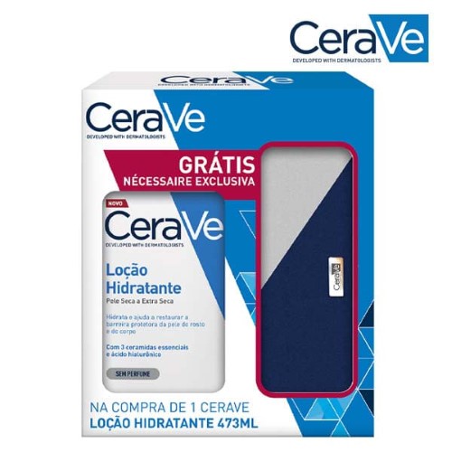 CeraVe Loção Hidratante 473ml + Grátis Nécessaire