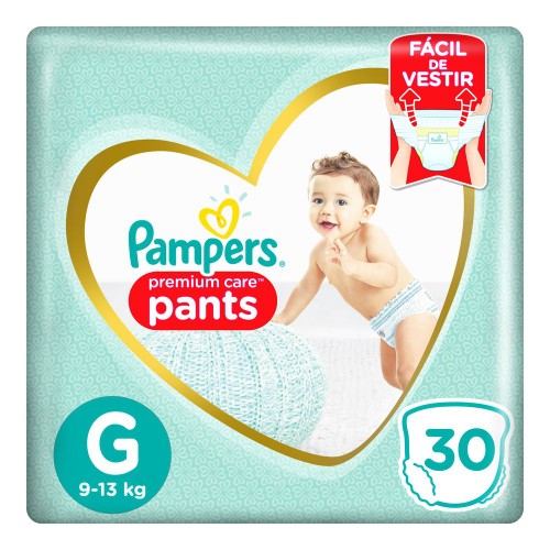 Fralda Pampers Premium Care Pants G 30 unidades