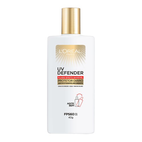 Protetor Solar Facial Loréal Paris Uv Defender Fluído Fps 60 40g