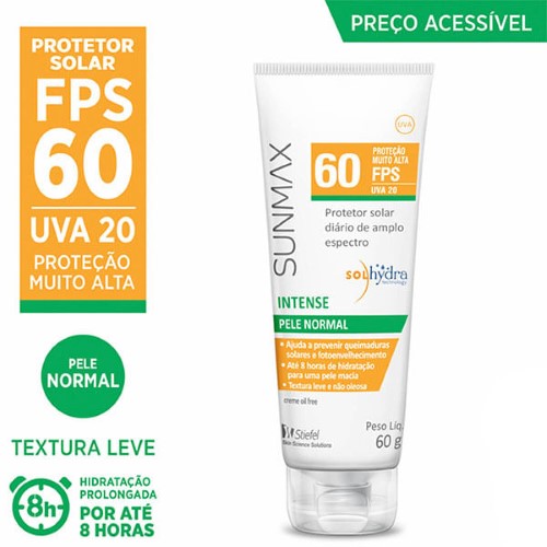 Protetor Solar Sunmax Intense Fps60 60g