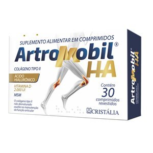 Suplemento Alimentar ArtroMobil HA Colageno II Hidrolisado + Ácido Hialurônico 30 Comprimidos