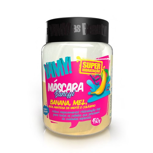 Máscara Capilar Para Tratamento Yamy Super Hidratação Banoffee Banana 450g