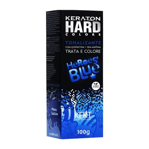 Tonalizante Keraton Hard Colors Heroes Blue com 100g