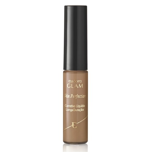 Corretivo Líquido Eudora Glam Skin Perfection Bege Escuro 1 6,4g