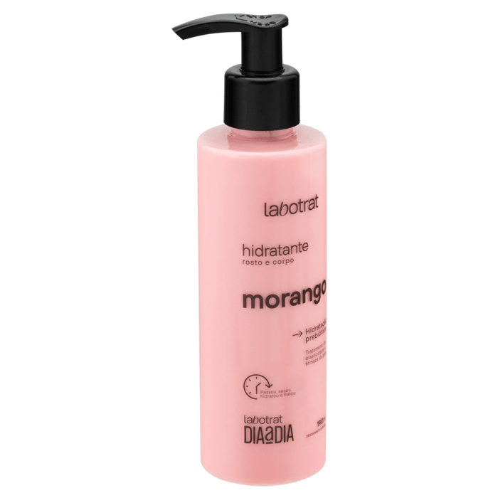 Hidratante Desodorante Facial e Corporal Labotrat Dia a Dia Morango 190mL