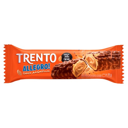 Wafer Trento Allegro Chocolate ao Leite com Amendoim 35g