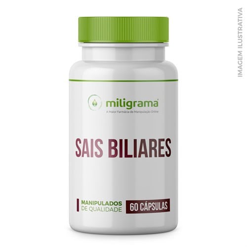 Sais Biliares 300mg 60 Cápsulas