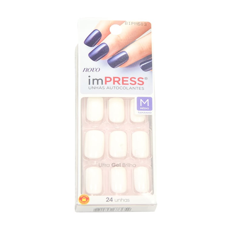 Unhas Autocolantes ImPRESS - Color Médio Cotton Candy