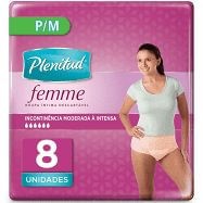 Roupa Íntima Plenitud Femme P/M 8 Unidades