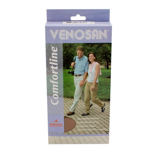 Meia Calça Venosan Confortline 20-30 mmHg G (Tamanho Grande) Longo, Cor Bege, Ponteira Aberta