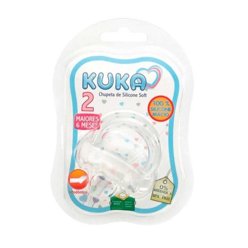 Chupeta Soft Bico Ortodôntico Nº2 (maiores de 6 meses) Natural Kuka