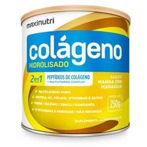 Colágeno Hidrolisado Maxinutri 2em1 Manga e Maracujá 250g