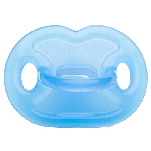 Chupeta De Silicone Lolly Kinddy 6+ Meses Azul 1 Unidade