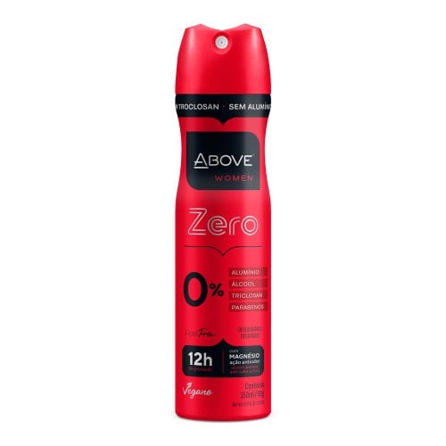 Desodorante Above Feel Free Zero Sem Alumínio Women 150ml