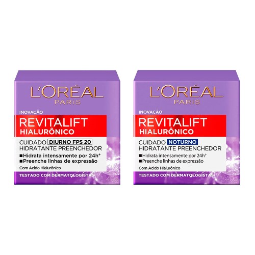 L´Oréal Paris Revitalift Hialurônico Kit Anti-idade - Diurno + Noturno