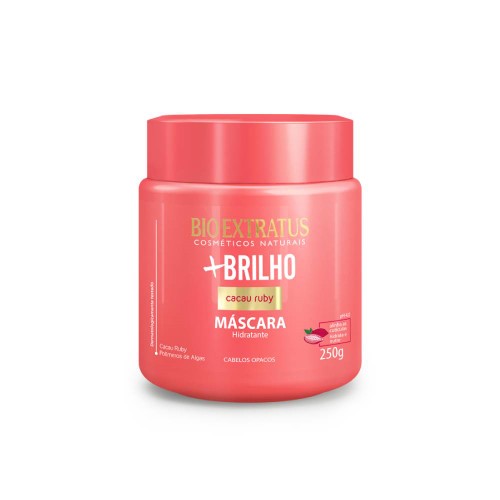 Máscara Hidratante Capilar Bio Extratus + Brilho Cacau Ruby com 250g