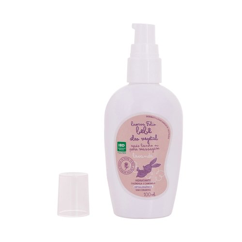 Óleo Vegetal Natural Após Banho e para Massagem de Lavanda para Bebê 100ml – Reserva Folio