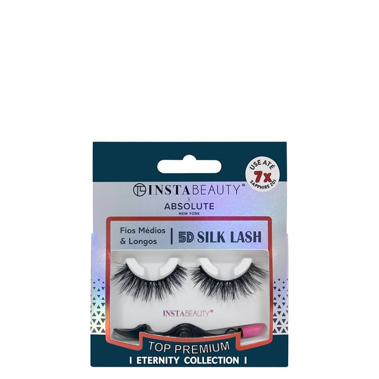 Instabeauty 5D Silk Lash Sapphire 201 Preto - Cílios Postiços