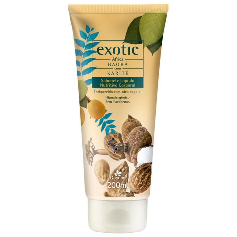 Sabonete Liquido Davene 200ML Exotic Africa